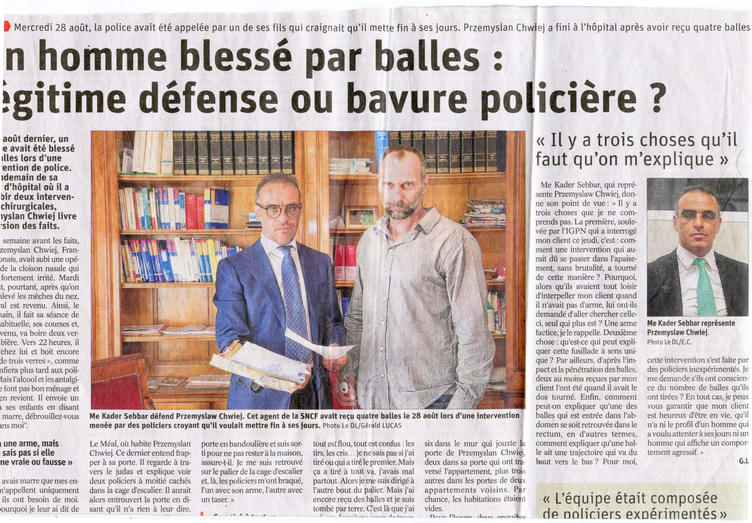 Presse locale – Hautes-Alpes – Maître Sebbar avocat engagé